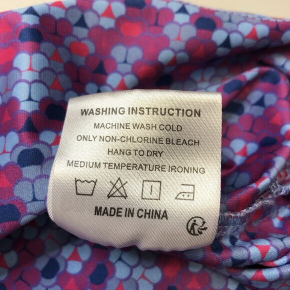 Bogey Bros Golf Polo Shirt Mens L Blue Pink Performance Whale Tail Bikini Print - Picture 8 of 9